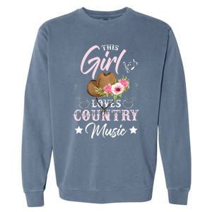 This Girl Loves Country Music Garment-Dyed Sweatshirt