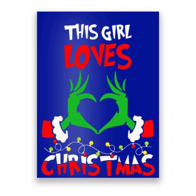 This Girl Loves Christmas Xmas Pajama  Poster