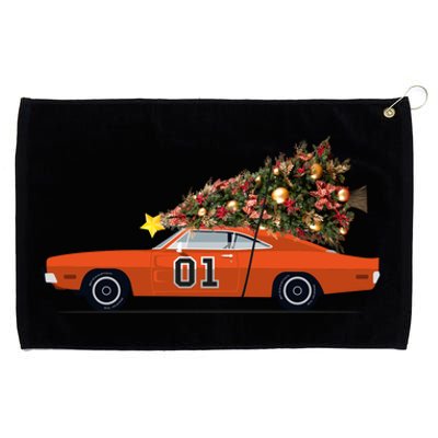 The General Lee Car Christmas Tree Grommeted Golf Towel