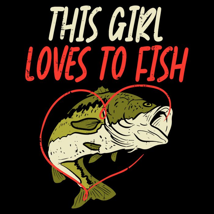 This Girl Loves To Fish Bass Fishing Family Matching Gift T-Shirt