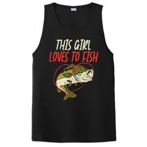 This Girl Loves To Fish Bass Fishing Family Matching Gift PosiCharge Competitor Tank