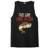 This Girl Loves To Fish Bass Fishing Family Matching Gift PosiCharge Competitor Tank