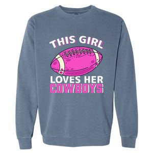 This Girl Loves Her Cow Garment-Dyed Sweatshirt