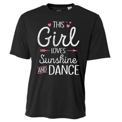 This Girl Loves Sunshine And Dance Cute Girls Women Dancers Cooling Performance Crew T-Shirt