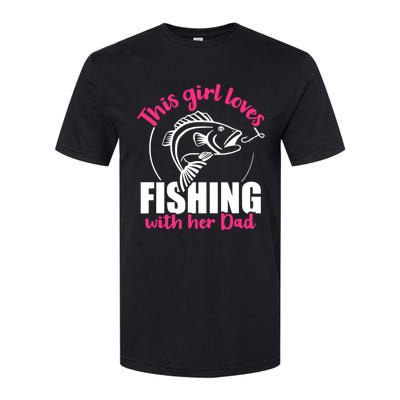 This girl loves fishing with her dad Softstyle® CVC T-Shirt