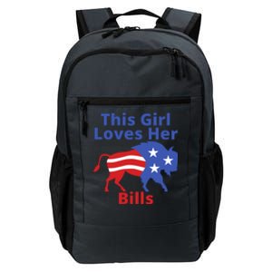 This Girl Loves Her Buffalo Bills Funny Daily Commute Backpack