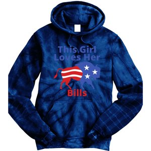 This Girl Loves Her Buffalo Bills Funny Tie Dye Hoodie