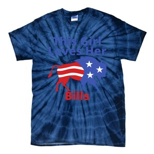 This Girl Loves Her Buffalo Bills Funny Tie-Dye T-Shirt