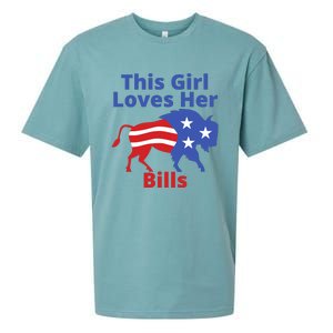 This Girl Loves Her Buffalo Bills Funny Sueded Cloud Jersey T-Shirt