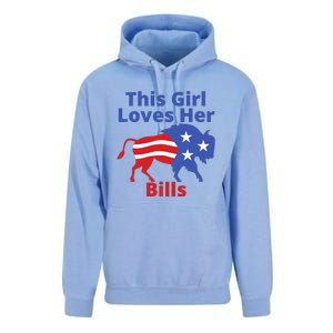 This Girl Loves Her Buffalo Bills Funny Unisex Surf Hoodie