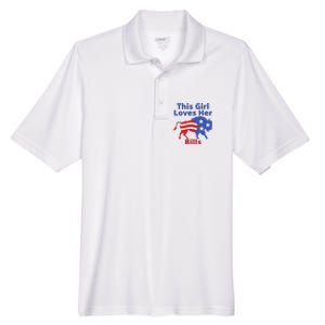 This Girl Loves Her Buffalo Bills Funny Men's Origin Performance Pique Polo