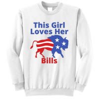 This Girl Loves Her Buffalo Bills Funny Sweatshirt