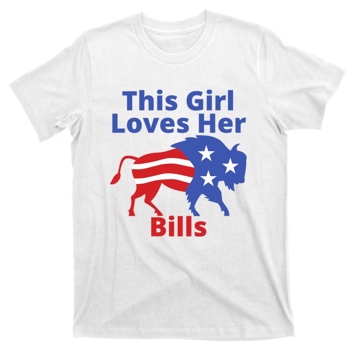 This Girl Loves Her Buffalo Bills Funny T-Shirt