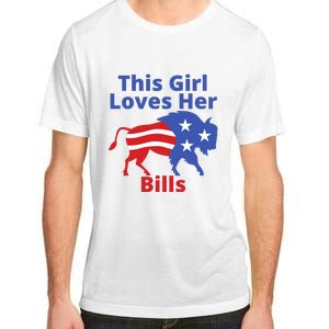 This Girl Loves Her Buffalo Bills Funny Adult ChromaSoft Performance T-Shirt