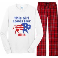 This Girl Loves Her Buffalo Bills Funny Long Sleeve Pajama Set