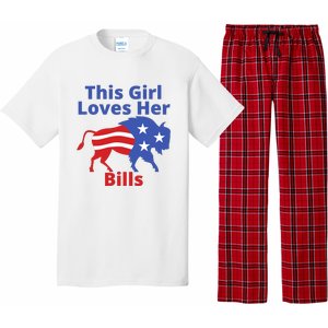 This Girl Loves Her Buffalo Bills Funny Pajama Set