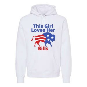 This Girl Loves Her Buffalo Bills Funny Premium Hoodie