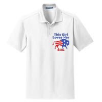 This Girl Loves Her Buffalo Bills Funny Dry Zone Grid Polo