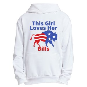 This Girl Loves Her Buffalo Bills Funny Urban Pullover Hoodie