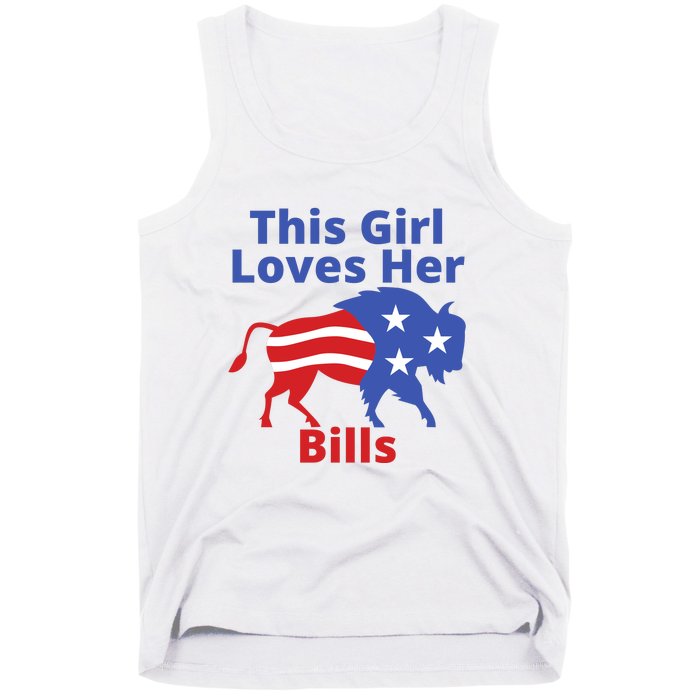 This Girl Loves Her Buffalo Bills Funny Tank Top