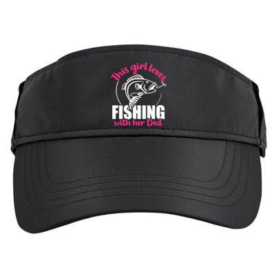 This girl loves fishing with her dad Adult Drive Performance Visor