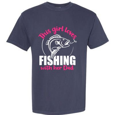 This girl loves fishing with her dad Garment-Dyed Heavyweight T-Shirt