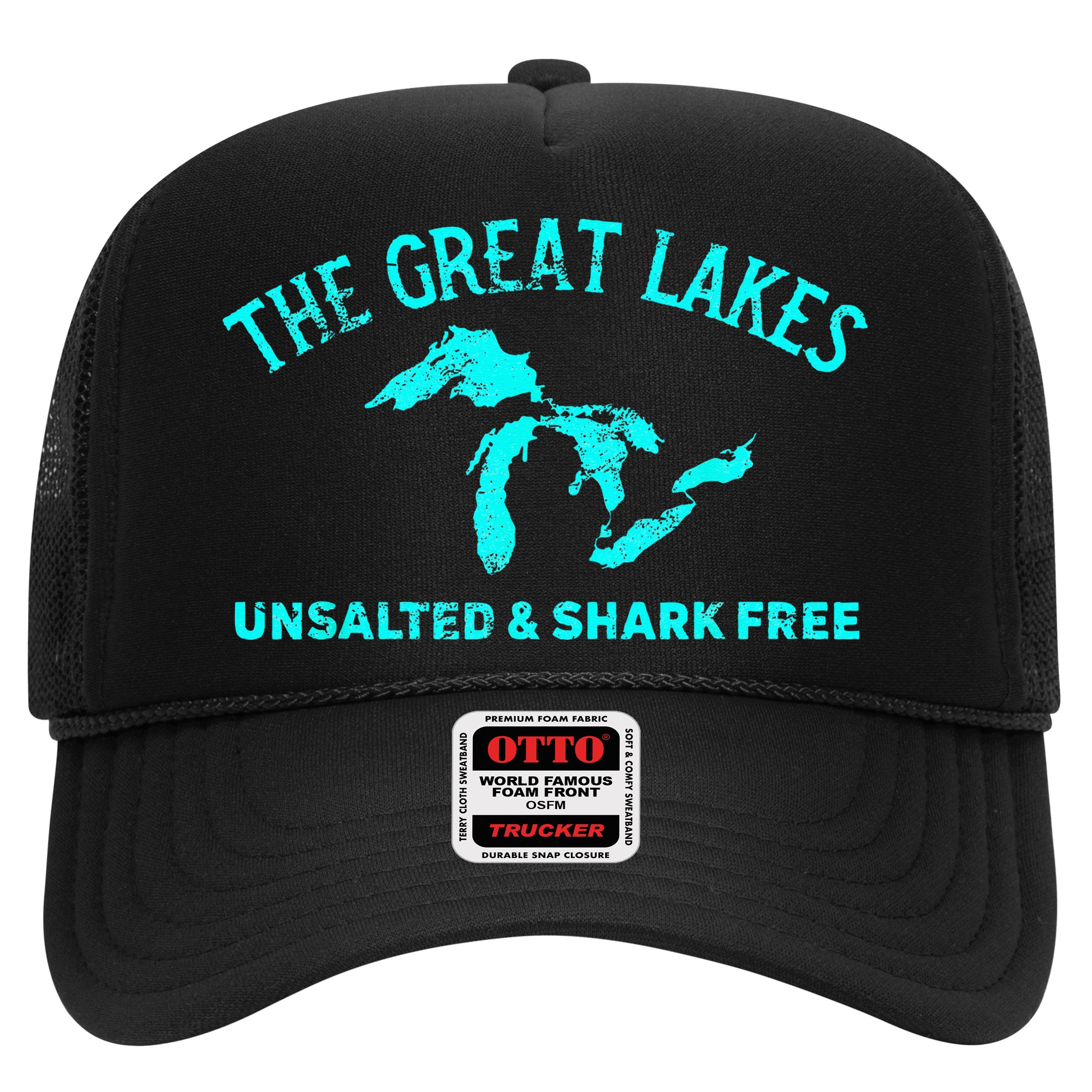 The Great Lakes Unsalted & Shark Free Michigan Gift Vintage Hat