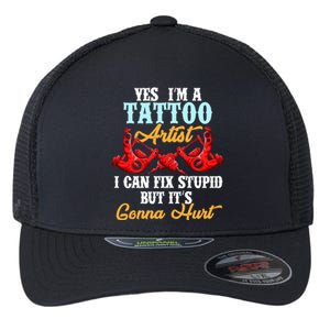 Tattoo Gift Lover Of Ink And Tattoo Artist Gift Flexfit Unipanel Trucker Cap