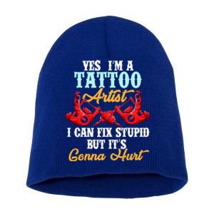 Tattoo Gift Lover Of Ink And Tattoo Artist Gift Short Acrylic Beanie