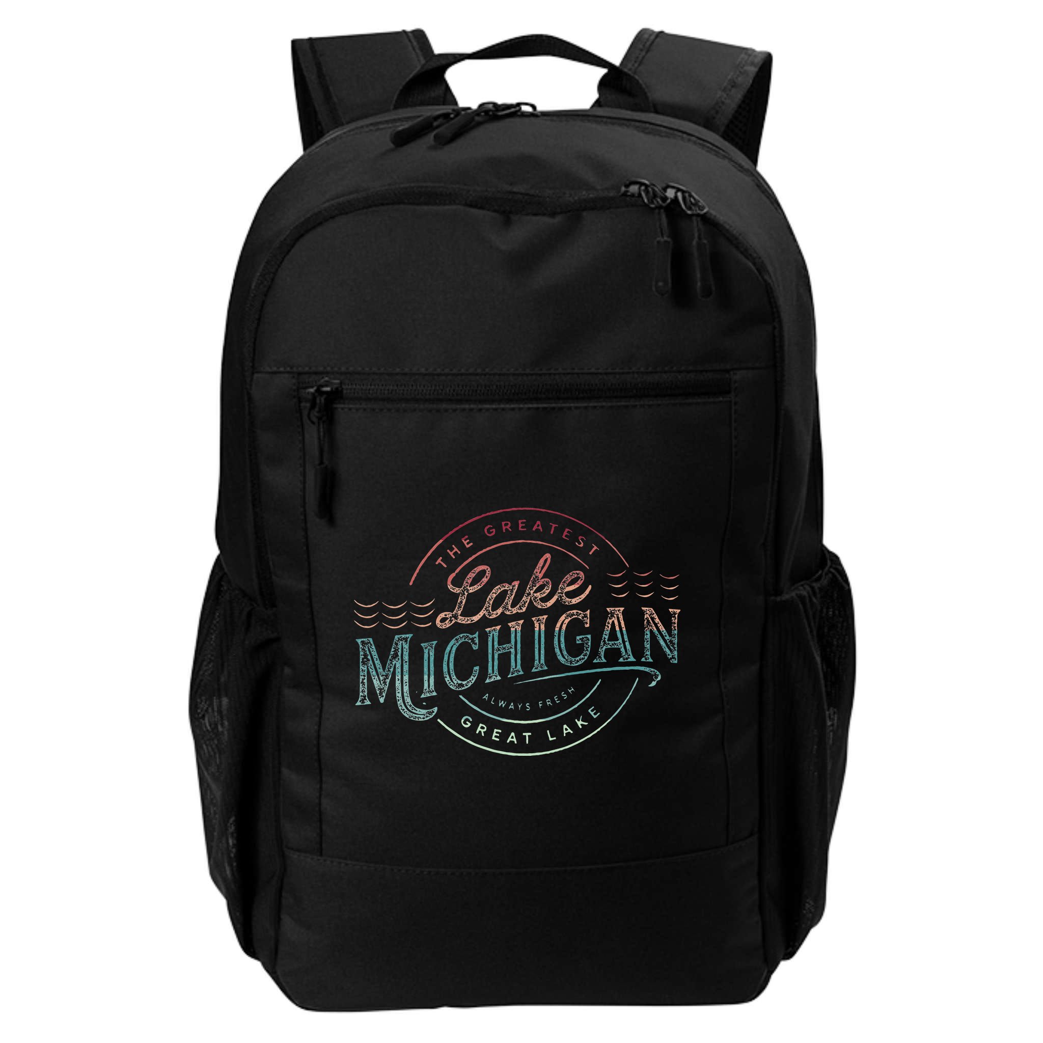 The Great Lakes Lake Michigan Lake Life theme Backpack