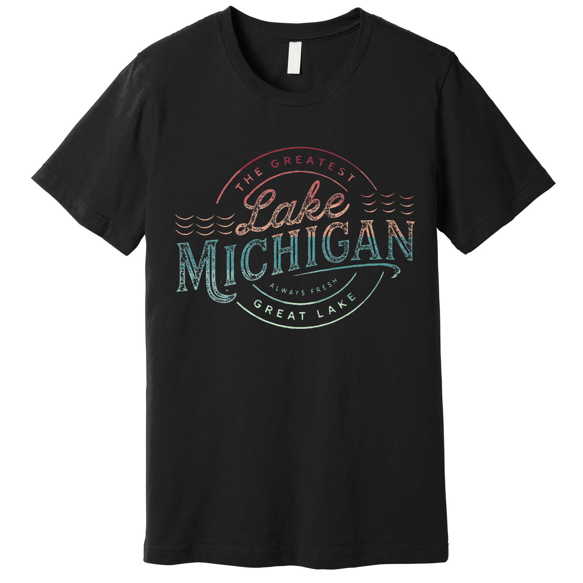The Great Lakes Lake Michigan Lake Life theme Premium T-Shirt