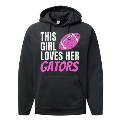 This Girl Loves Her Gators Performance Fleece Hoodie