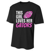 This Girl Loves Her Gators Performance Sprint T-Shirt