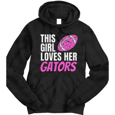 This Girl Loves Her Gators Tie Dye Hoodie