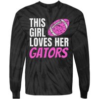 This Girl Loves Her Gators Tie-Dye Long Sleeve Shirt