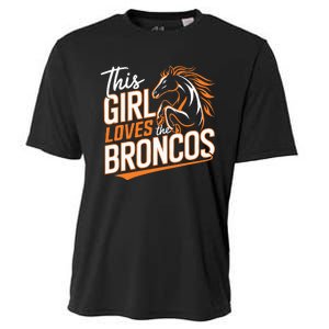 This Girl Loves The Broncos Cooling Performance Crew T-Shirt