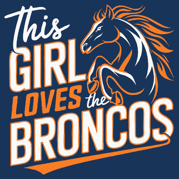 This Girl Loves The Broncos Infant Baby Jersey Bodysuit