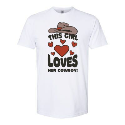 This Girl Loves Her Cowboy Cute Girlfriend Softstyle CVC T-Shirt