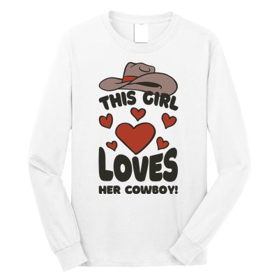 This Girl Loves Her Cowboy Cute Girlfriend Long Sleeve Shirt