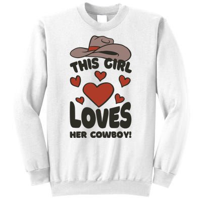 This Girl Loves Her Cowboy Cute Girlfriend Sweatshirt