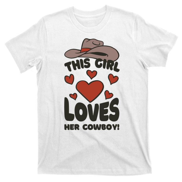 This Girl Loves Her Cowboy Cute Girlfriend T-Shirt