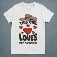 This Girl Loves Her Cowboy Cute Girlfriend T-Shirt