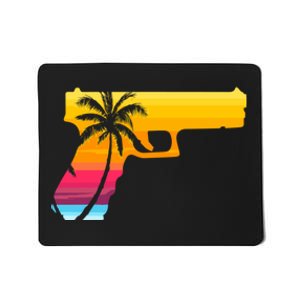 Tropical Gun Lover Firearm Beach Cute Hawaiian Gift Aloha Mousepad