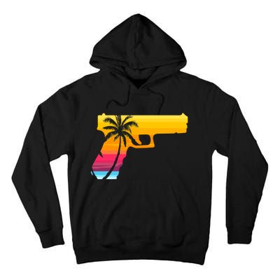 Tropical Gun Lover Firearm Beach Cute Hawaiian Gift Aloha Tall Hoodie