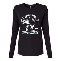 The Great Lakes Michigan Great Lakes Tourist Womens Cotton Relaxed Long Sleeve T-Shirt