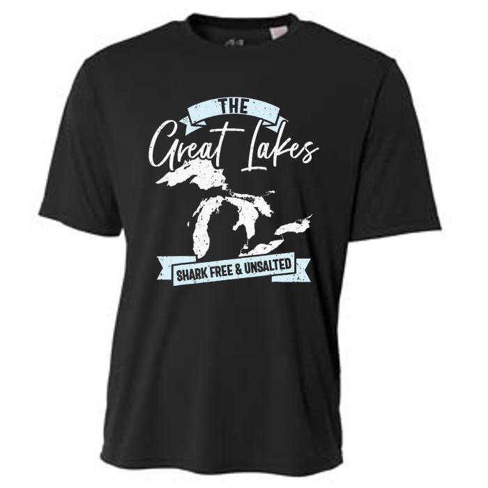 The Great Lakes Michigan Great Lakes Tourist Cooling Performance Crew T-Shirt