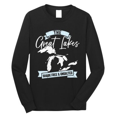 The Great Lakes Michigan Great Lakes Tourist Long Sleeve Shirt