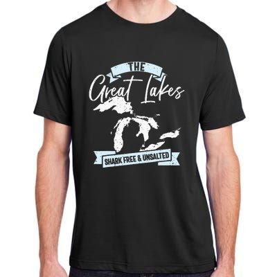 The Great Lakes Michigan Great Lakes Tourist Adult ChromaSoft Performance T-Shirt