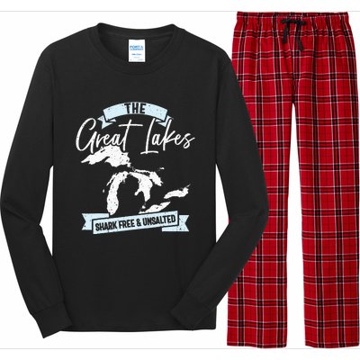 The Great Lakes Michigan Great Lakes Tourist Long Sleeve Pajama Set