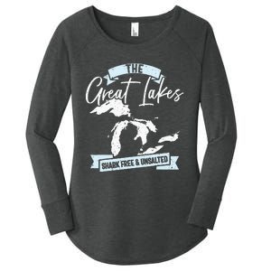 The Great Lakes Michigan Great Lakes Tourist Women's Perfect Tri Tunic Long Sleeve Shirt